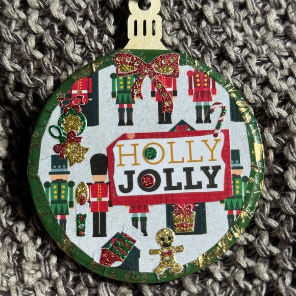 A set of 4 new unique handmade wooden 2.75x2.75” Christmas Tree Ornaments $32 - Picture 3 of 14